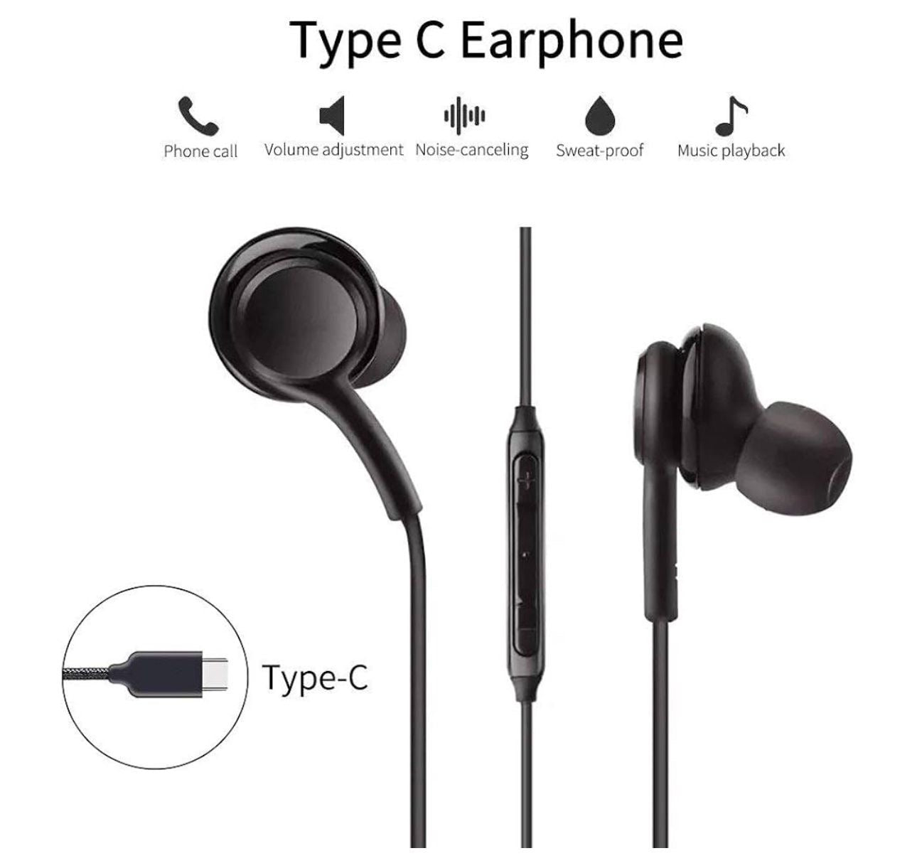 High-Quality Earphones with Type-C Charging