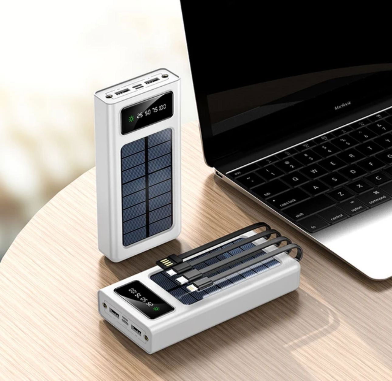 25,000 mAh Power Bank with Solar Capacity - ObjectsUAE - 