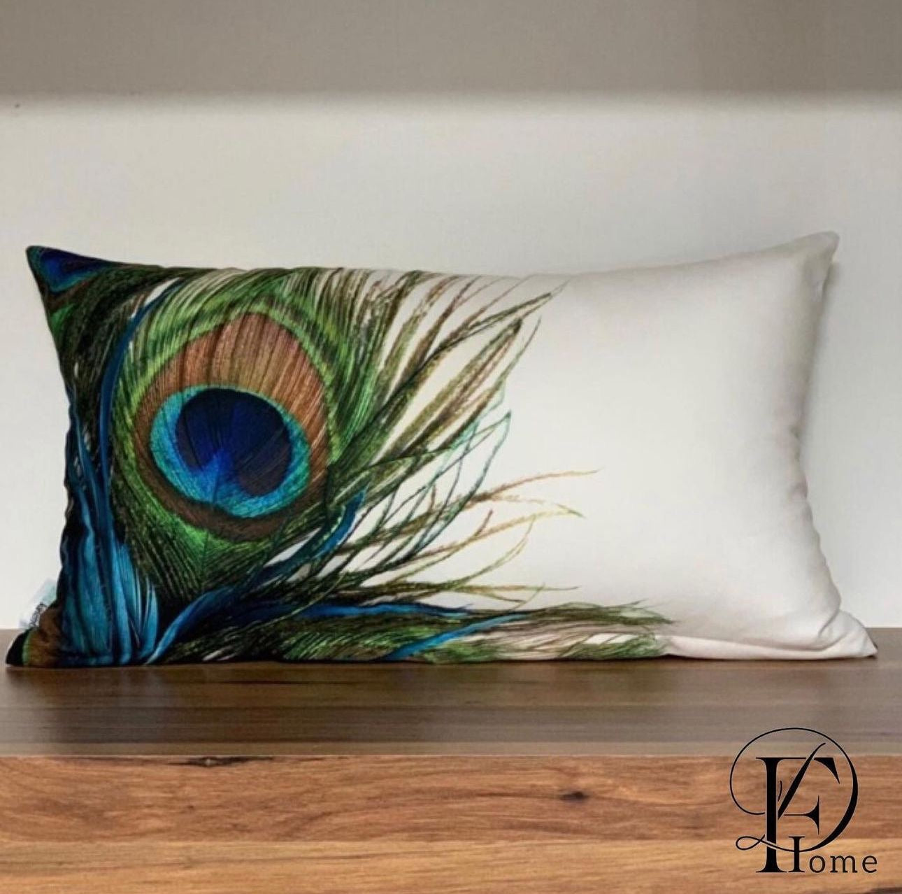 Peacock serenity cushion