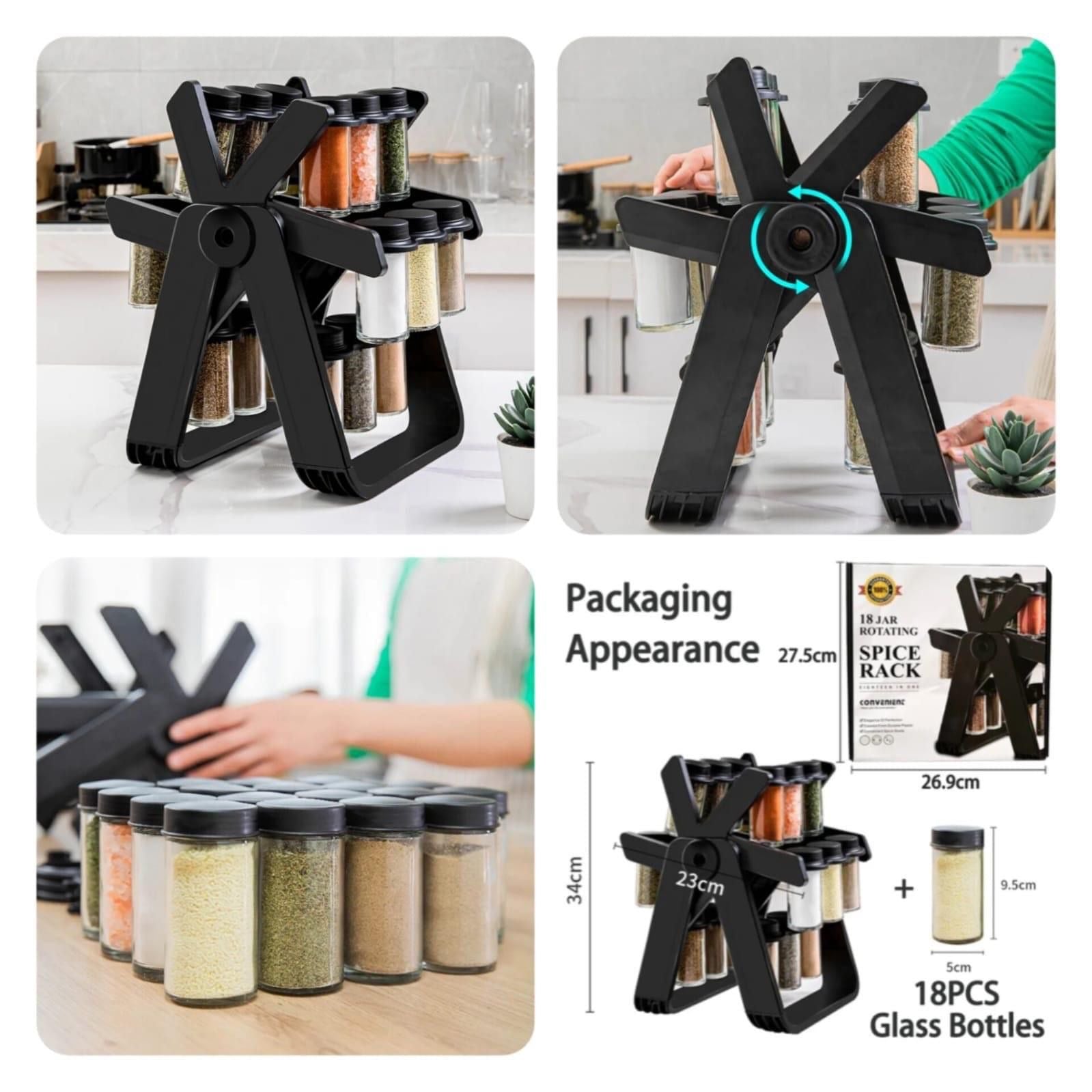 360-Degree Multi-Pepper Holder – Stylish and Convenient