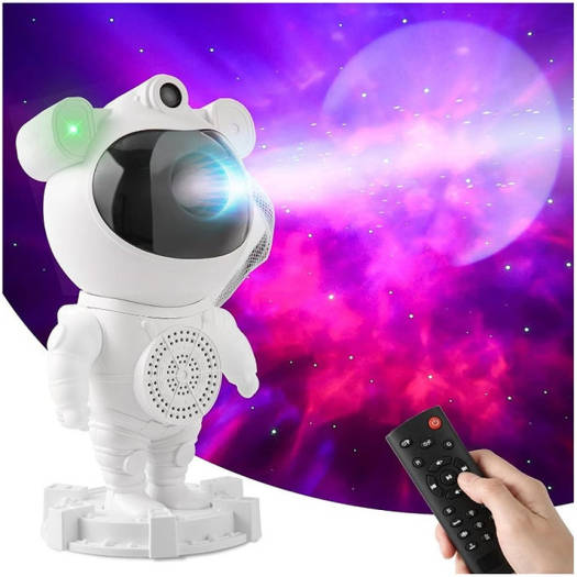 Astronaut star projector nebula effects with Bluetooth speaker - ObjectsUAE - 