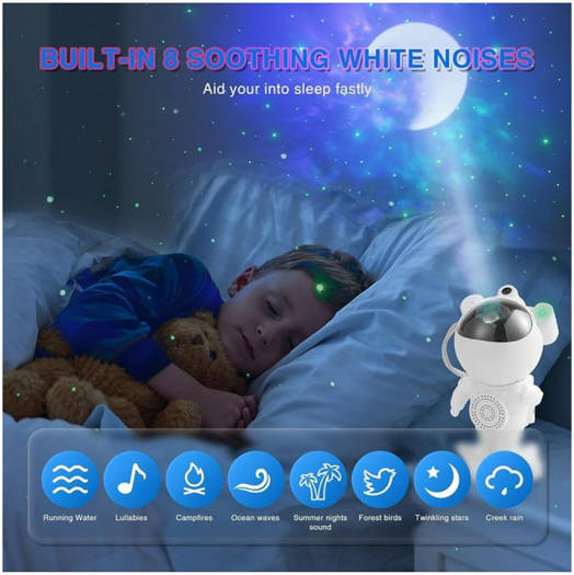 Astronaut star projector nebula effects with Bluetooth speaker - ObjectsUAE - 