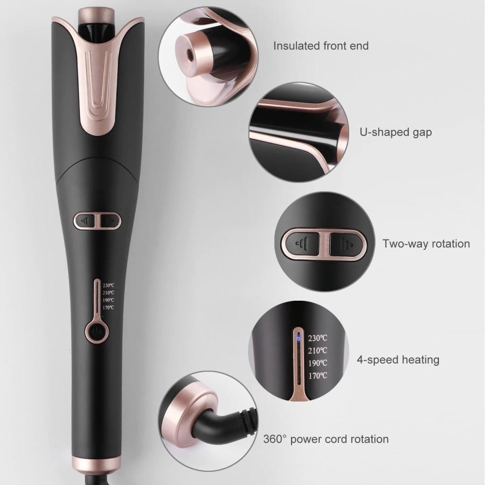 Automatic Hair Curler Easy and Fast use 2 Years Warranty - ObjectsUAE - 
