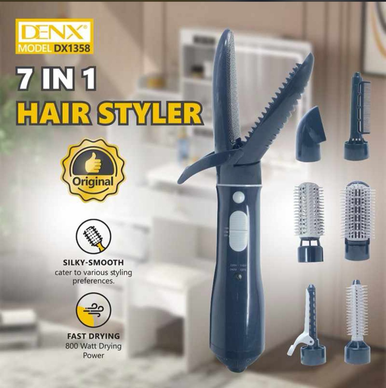 Denx 7-in-1 Hair Styler – Ultimate Versatility for Perfect Hair