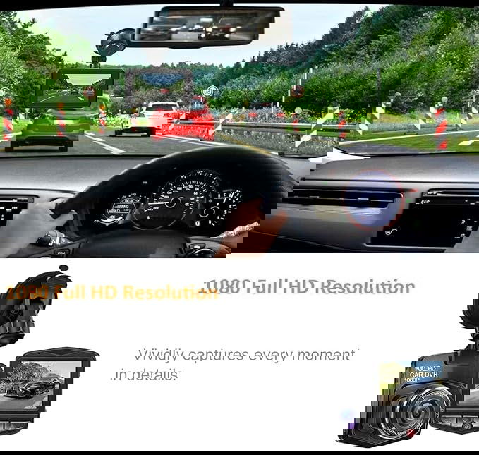 Car Dashcam with Night Vision Audio Recording - ObjectsUAE - 