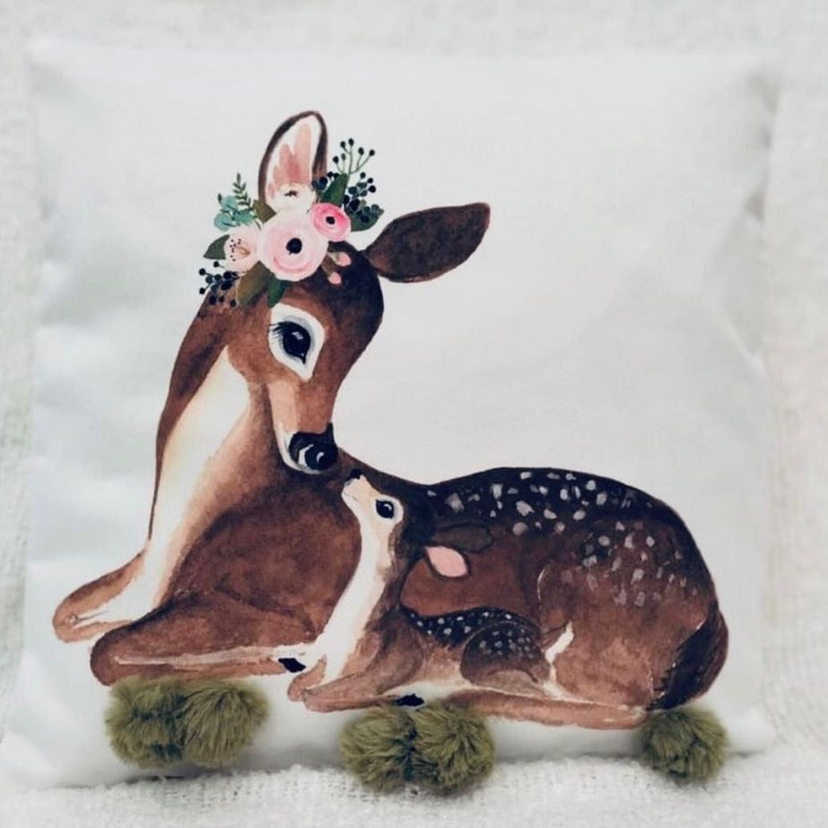 Cozy Reindeer Cushion - ObjectsUAE - 