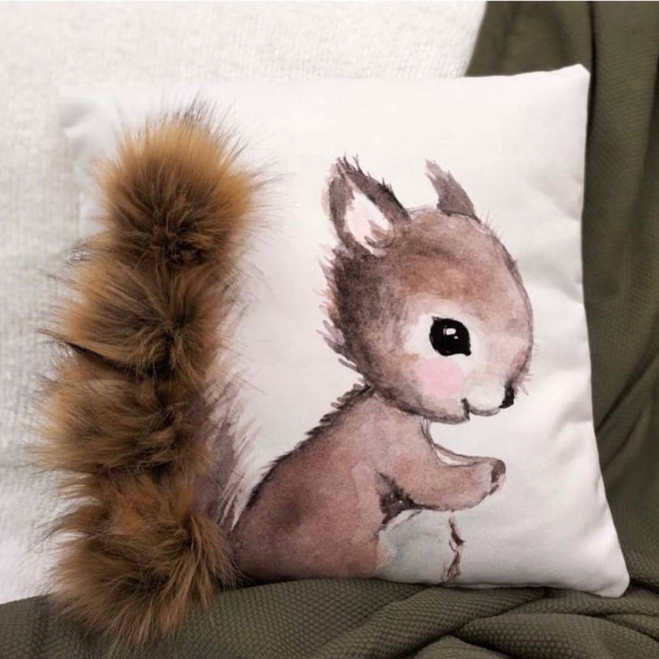 Cozy Squirrel Cushion - ObjectsUAE - 