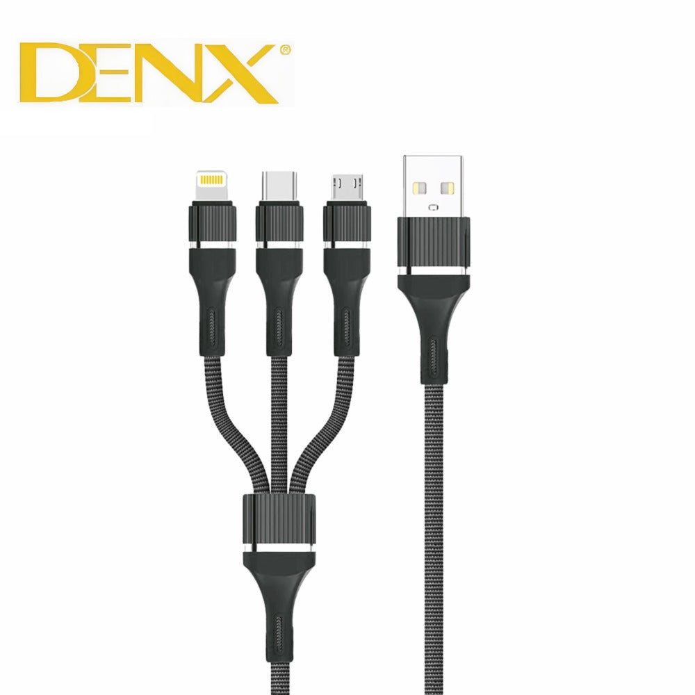 Denx 3 in 1 Fast Charging Cable - ObjectsUAE - 