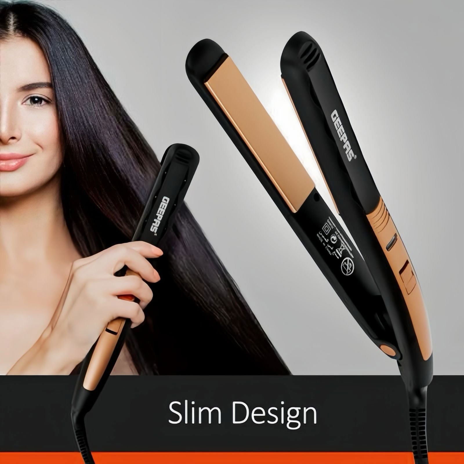 GEEPAS CERAMIC HAIR STRAIGHTNER - ObjectsUAE - 