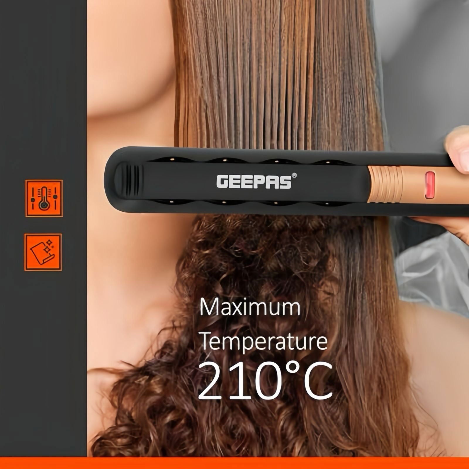 GEEPAS CERAMIC HAIR STRAIGHTNER - ObjectsUAE - 
