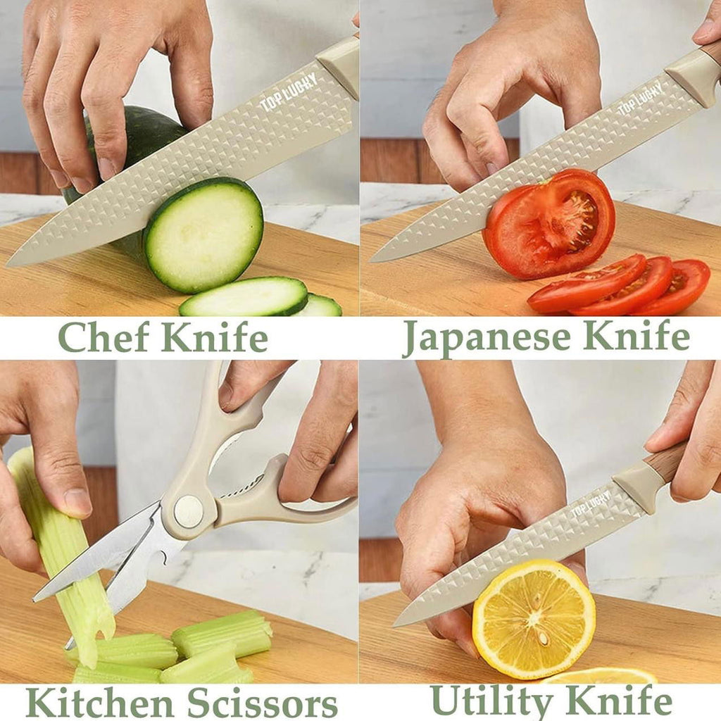 Knife Set 6 pieces Stainless Steel Chef Choice - ObjectsUAE - 