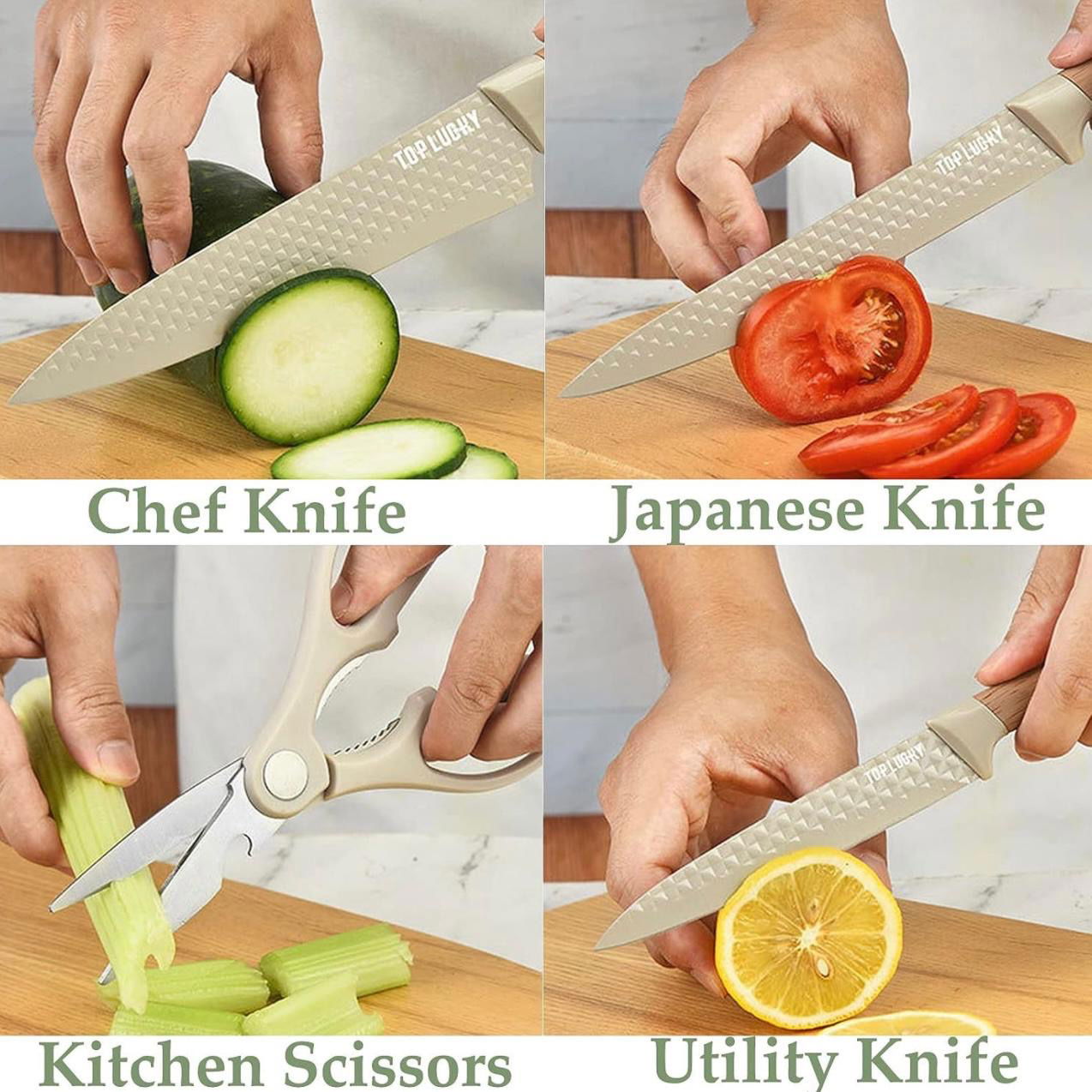 Knife Set 6 pieces Stainless Steel Chef Choice - ObjectsUAE - 