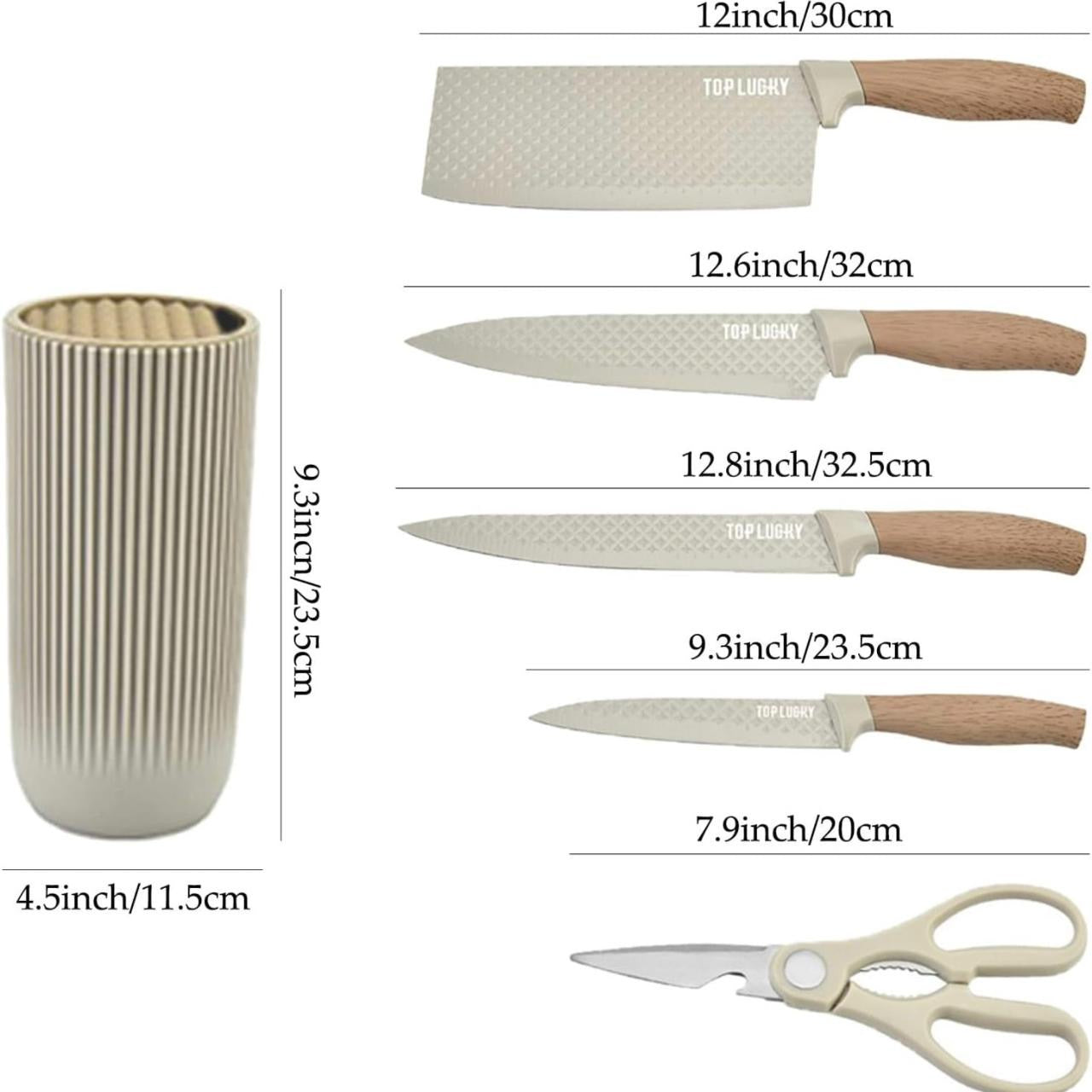 Knife Set 6 pieces Stainless Steel Chef Choice - ObjectsUAE - 
