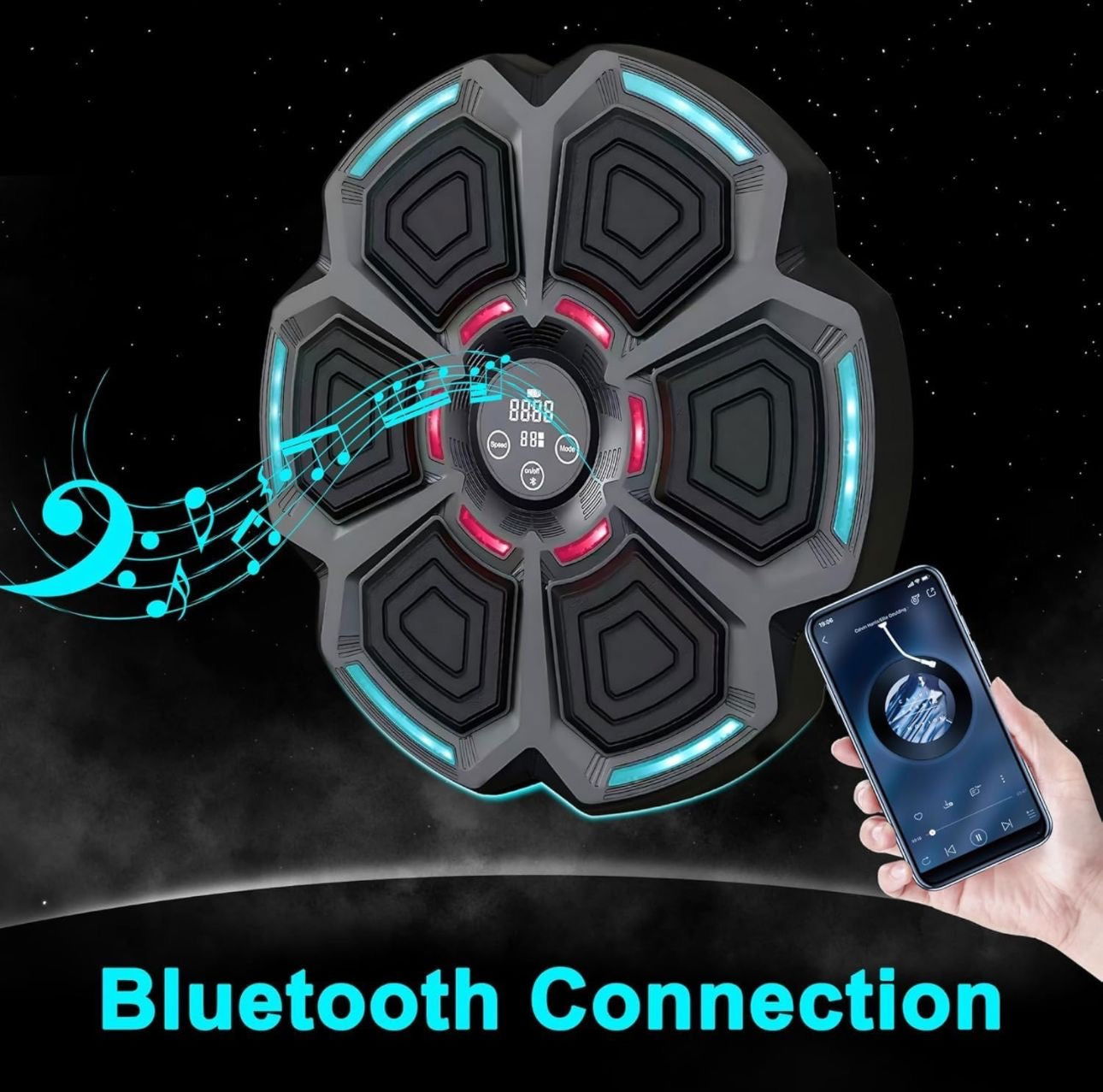 Music Boxing Machine Bluetooth, FAT burning exercise at Home - ObjectsUAE - 