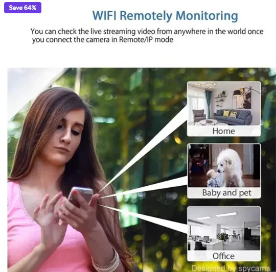 Mini Camera CCTV 4K Mini WiFi IP Camera Hidden Built-in BATTERY