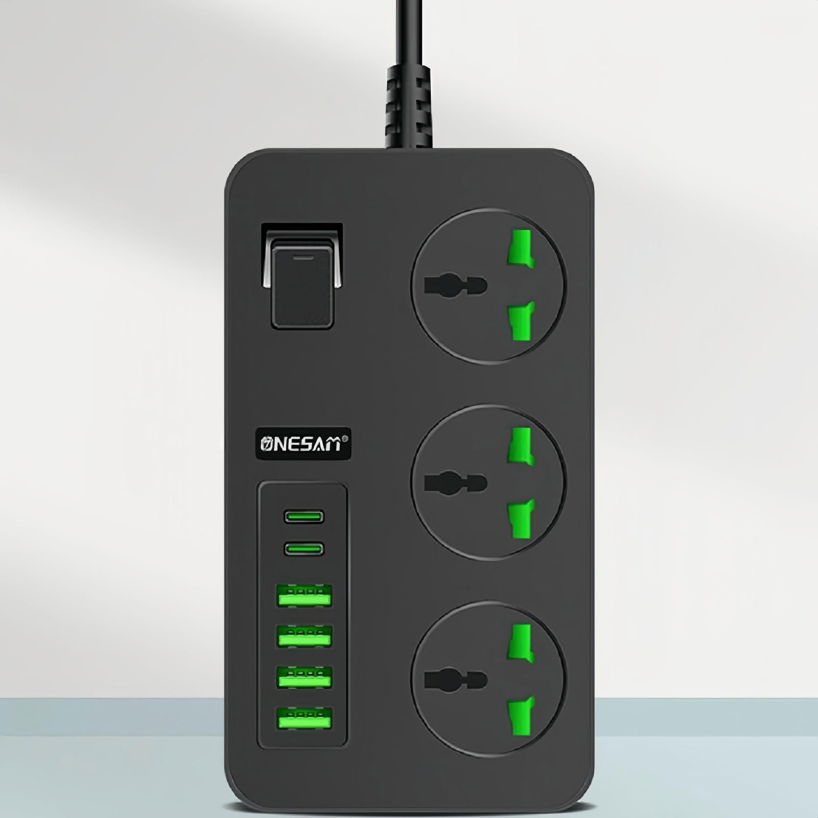 Smart socket power extension 4 USB 1 Type C - ObjectsUAE - 