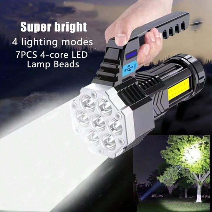 Super Bright Flashlight with 4 modes - ObjectsUAE - 