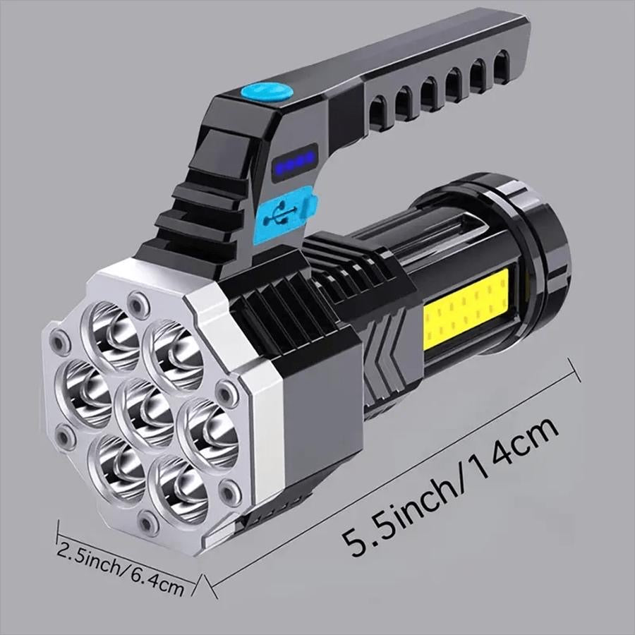 Super Bright Flashlight with 4 modes - ObjectsUAE - 