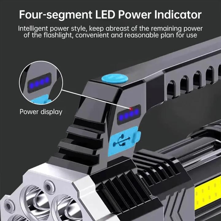 Super Bright Flashlight with 4 modes - ObjectsUAE - 