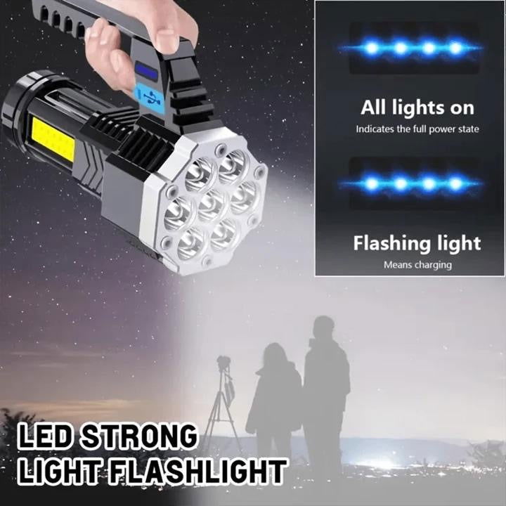 Super Bright Flashlight with 4 modes - ObjectsUAE - 