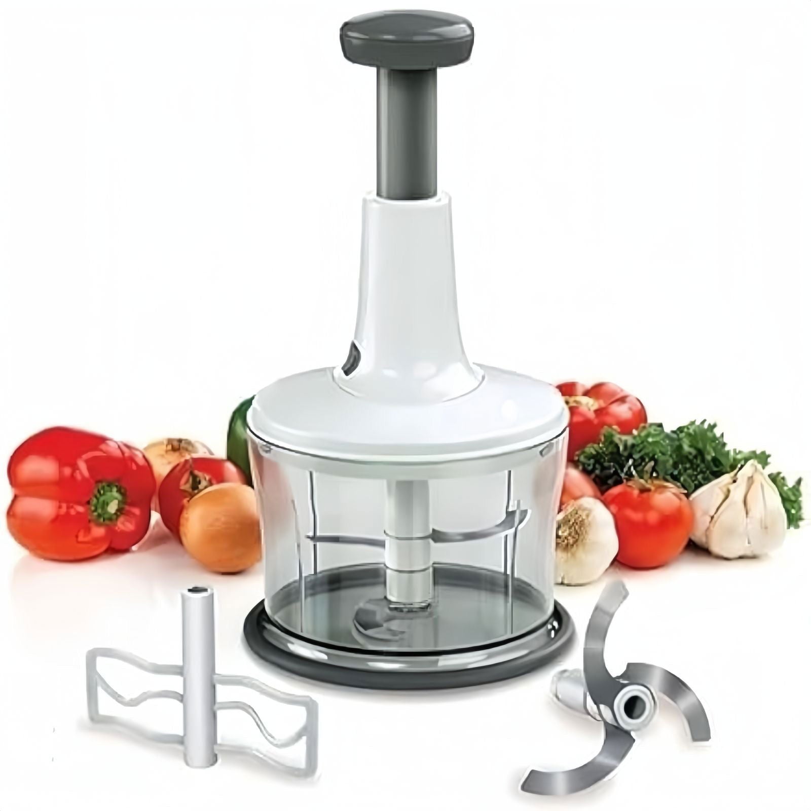 VEGETABLE AND FRUIT PUSH CHOPPER - ObjectsUAE - 