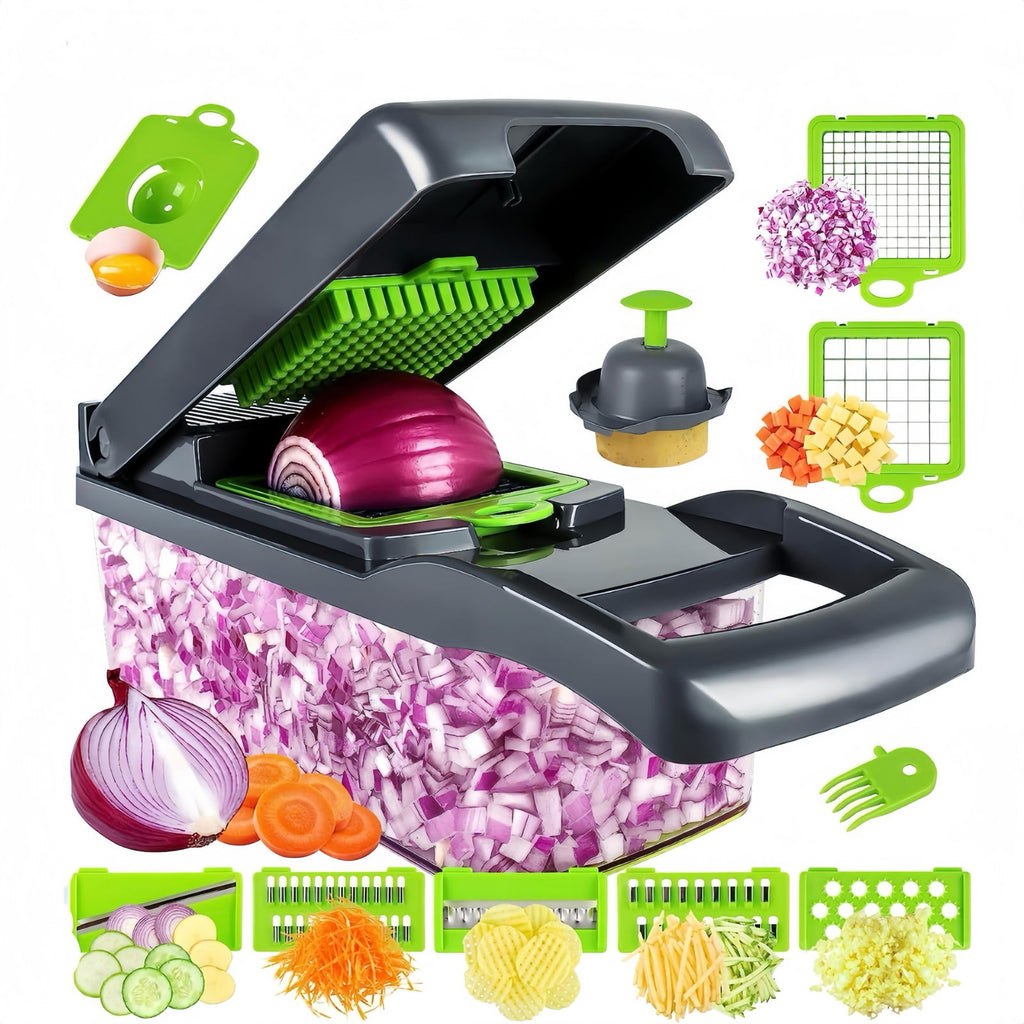Vegetable Chopper with 10+ blades for all uses - ObjectsUAE - 