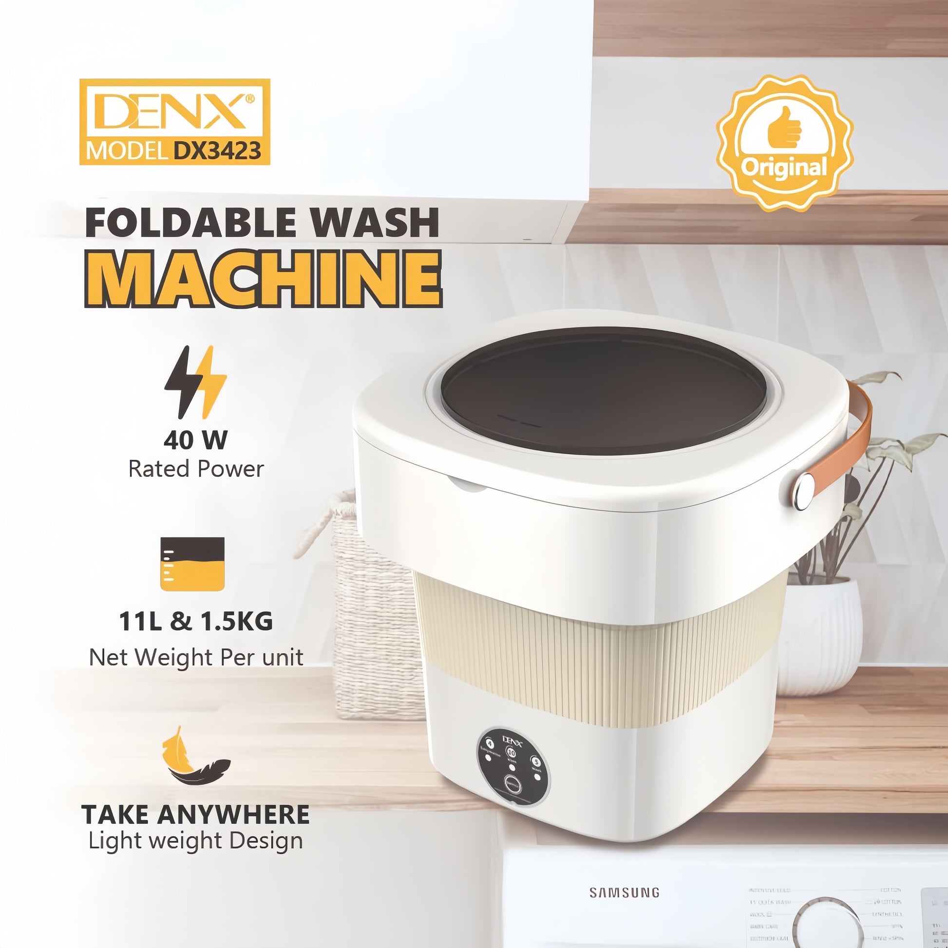 11 Litres Portable Washing Machine / غسالة ملابس محمولة 11 لتر