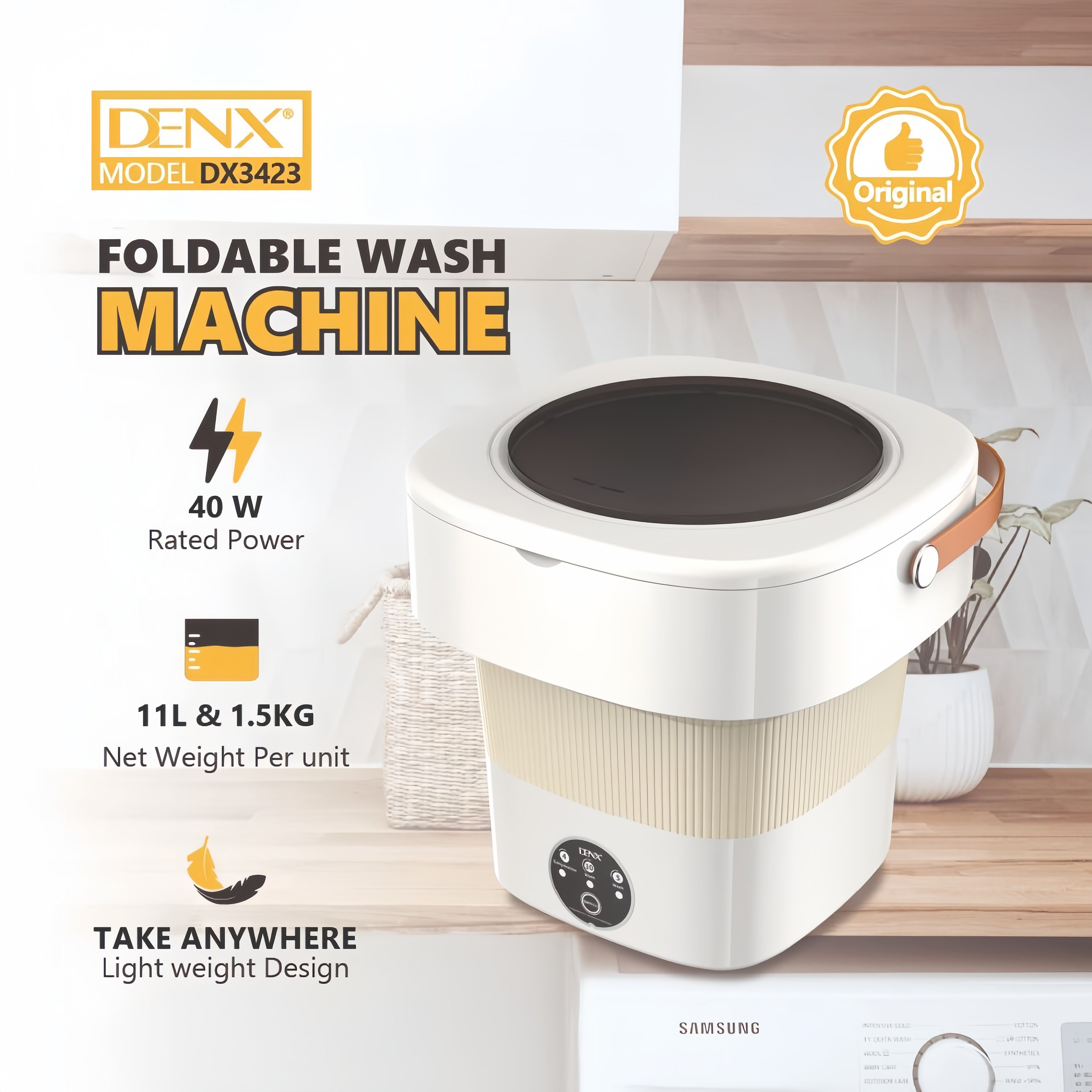 11 Litres Portable Washing Machine / غسالة ملابس محمولة 11 لتر